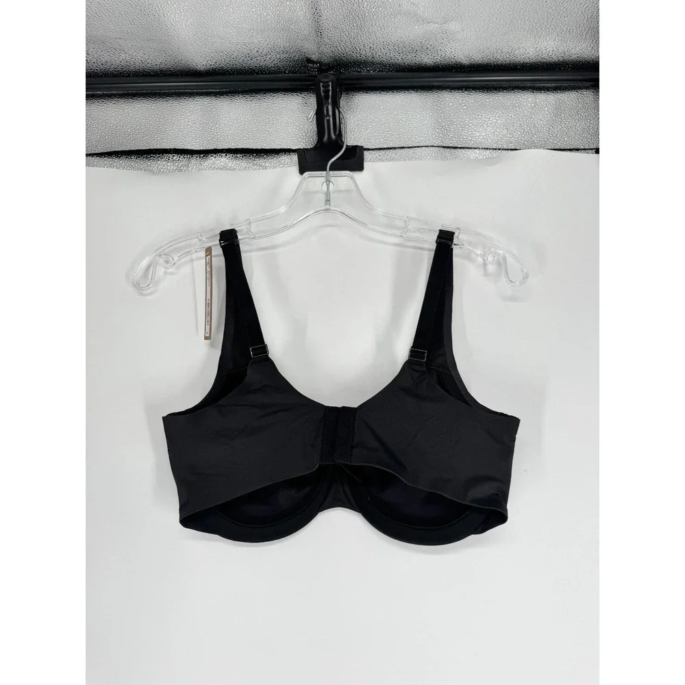 SKIMS Smoothing Intimates Unlined Minimizer Bra Womens 36D Onyx Black Underwired